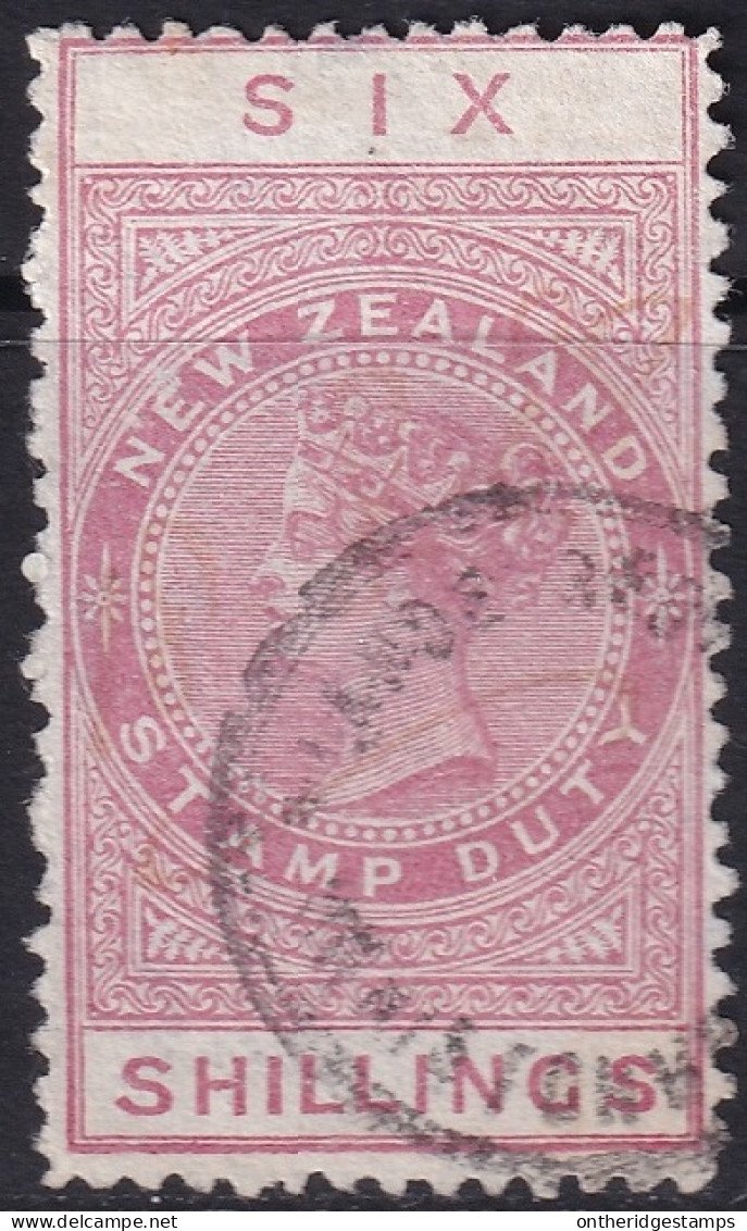New Zealand 1882 Sc AR7 SG F5g Postal Fiscal Used Small Thin At Top - Fiscaux-postaux