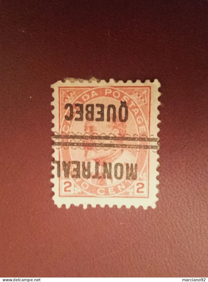 Rare Timbre Du Canada , Surcharge Renvèrsè - Used Stamps