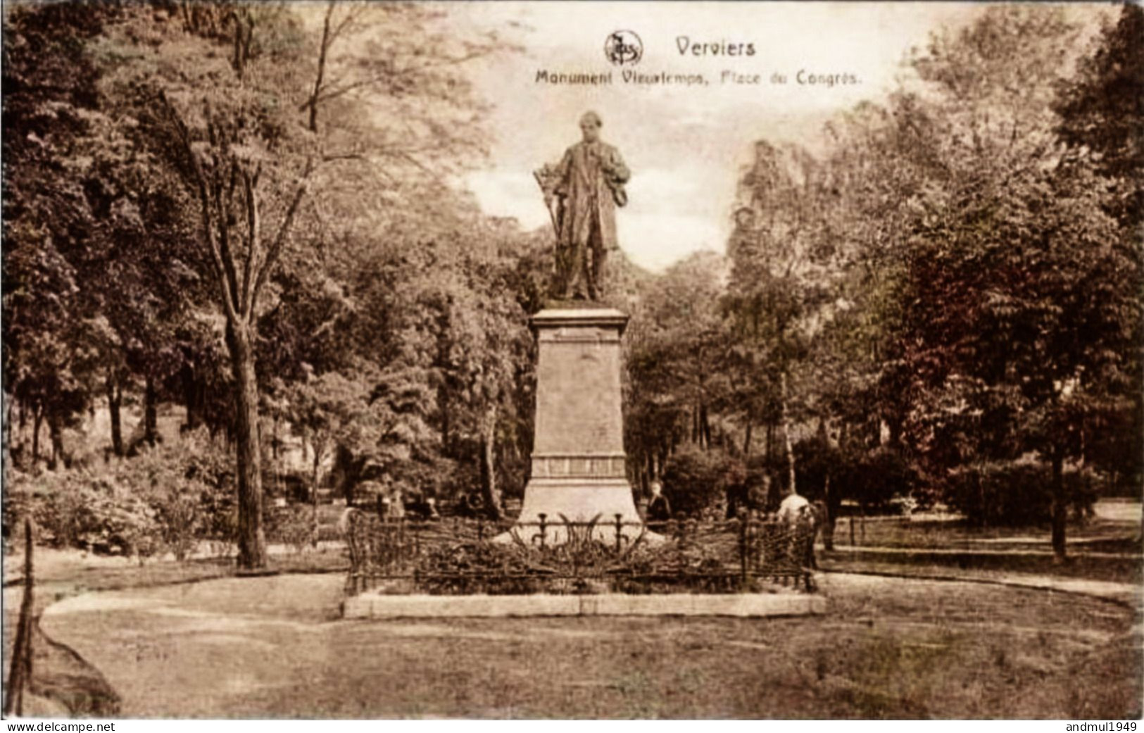 VERVIERS - Monument Vieuxtemps, Place Du Congrès - Edition : Boumal Fr. & Srs, Verviers - Verviers