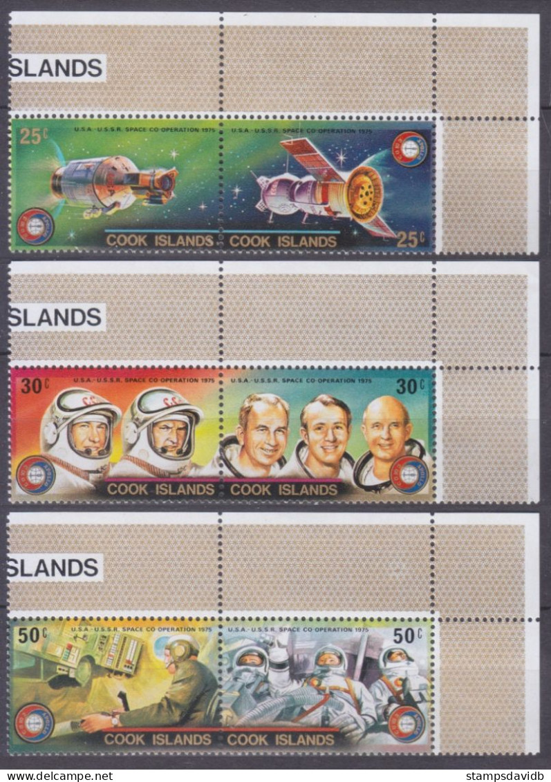 1975 Cook Islands 453-458Paar Apollo-Soyuz Test Project 5,00 € - Oceania