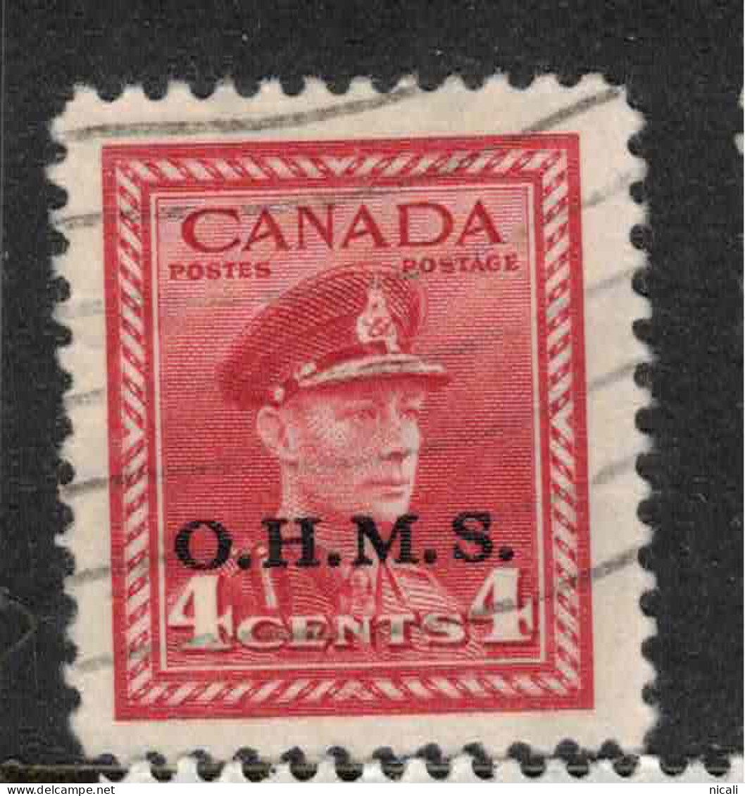 CANADA 1949 4c Carmine-Lake OHMS SG O165 U ZZ78 - Overprinted