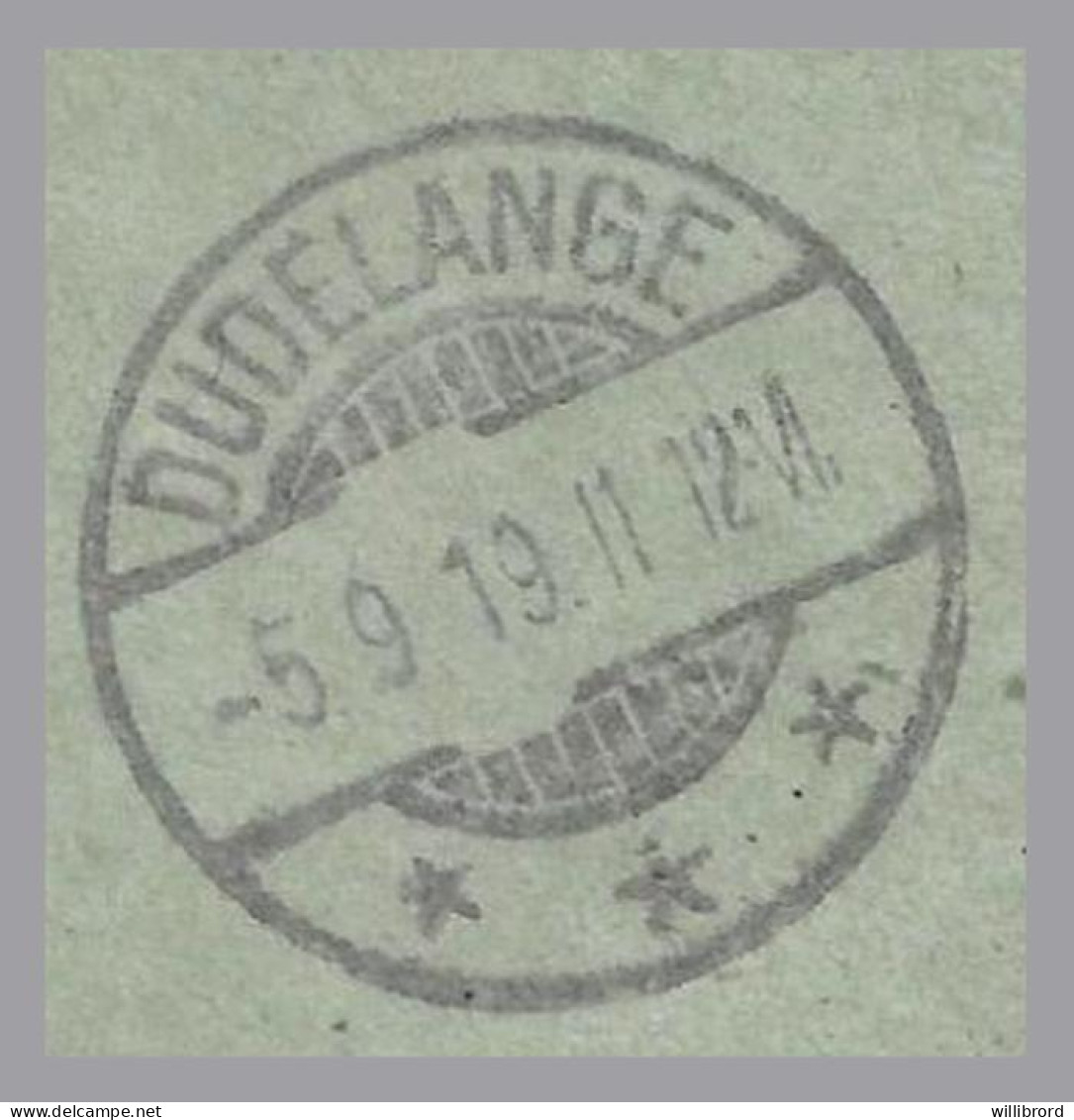 LUXEMBOURG - 1919 62½c/2½Fr & 62½c/5Fr William IV - DUDELANGE Registered To Sicily, ITALY - 1906 Willem IV