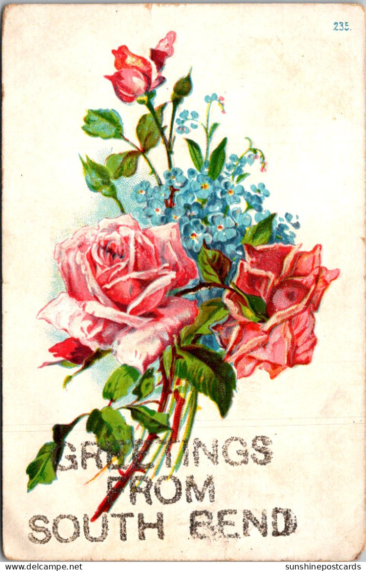 Indiana Greetings From South Bend 1908 - South Bend