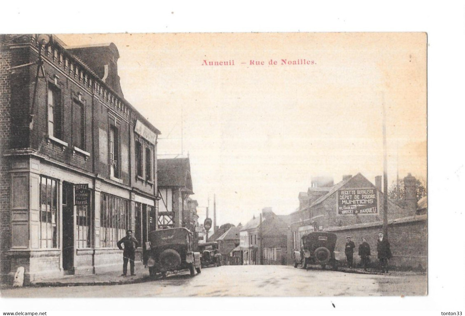 AUNEUIL - 60 - Rue De Noailles - AUTO Au 1er Plan - VUE RARE - QUIN - - Auneuil