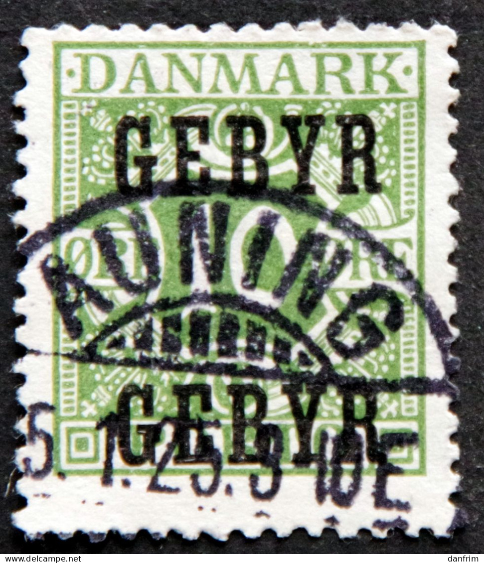 Denmark 1923  Minr.14 GEBYR  AUNING 5-1-1925)    ( Lot  G 2627 ) - Strafport