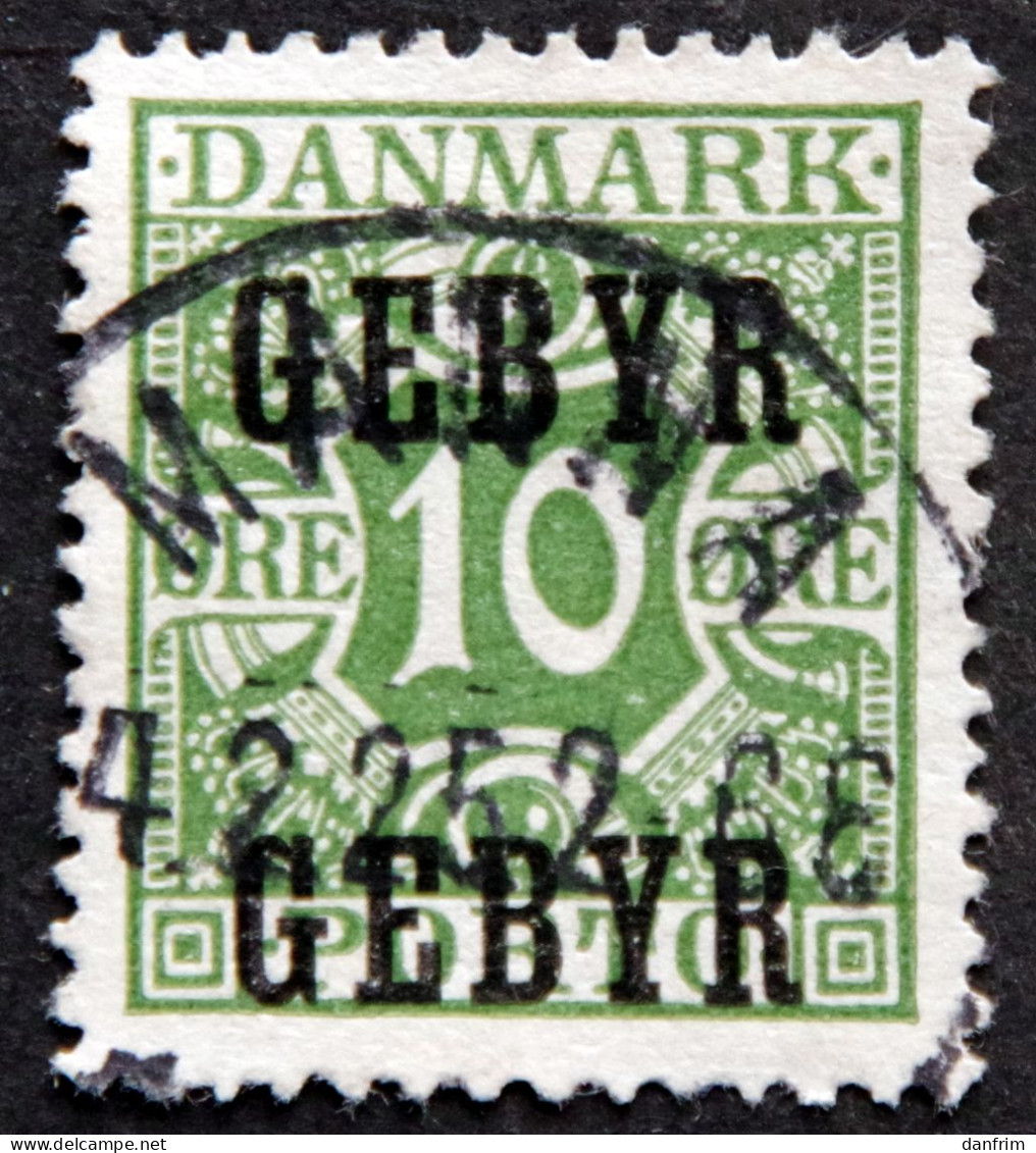 Denmark 1923  Minr.14 GEBYR MANNA 4-2-1925    ( Lot  G 2644 ) - Port Dû (Taxe)