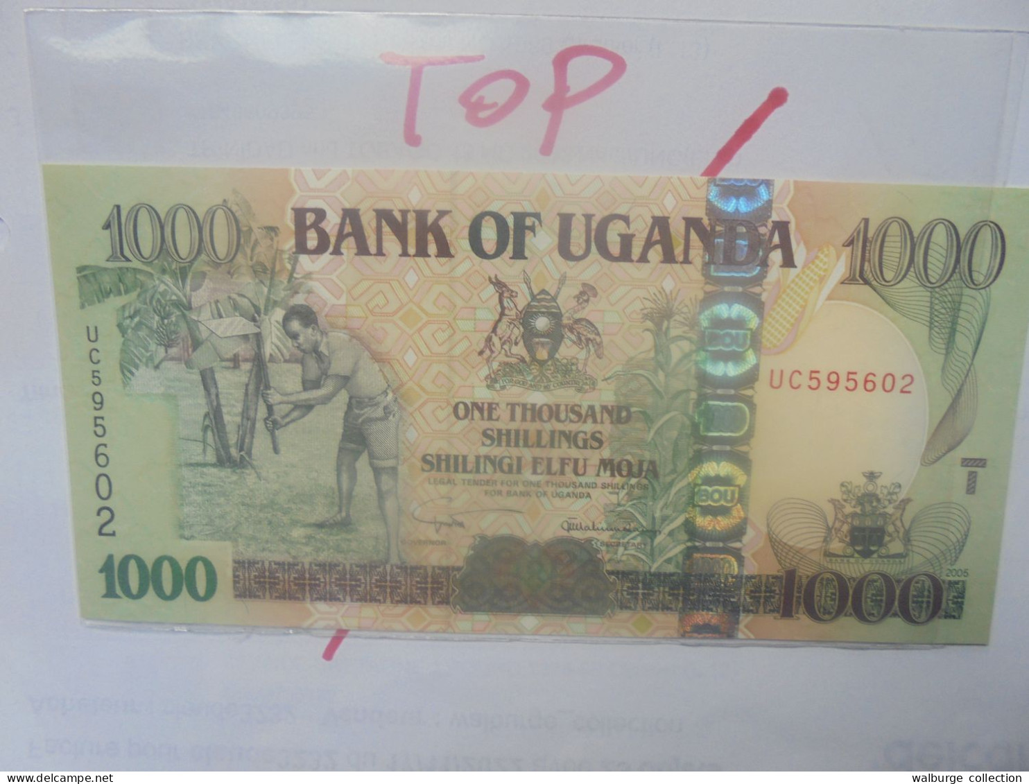 OUGANDA 1000 SHILLINGS 2005 Neuf/UNC (B.29) - Ouganda