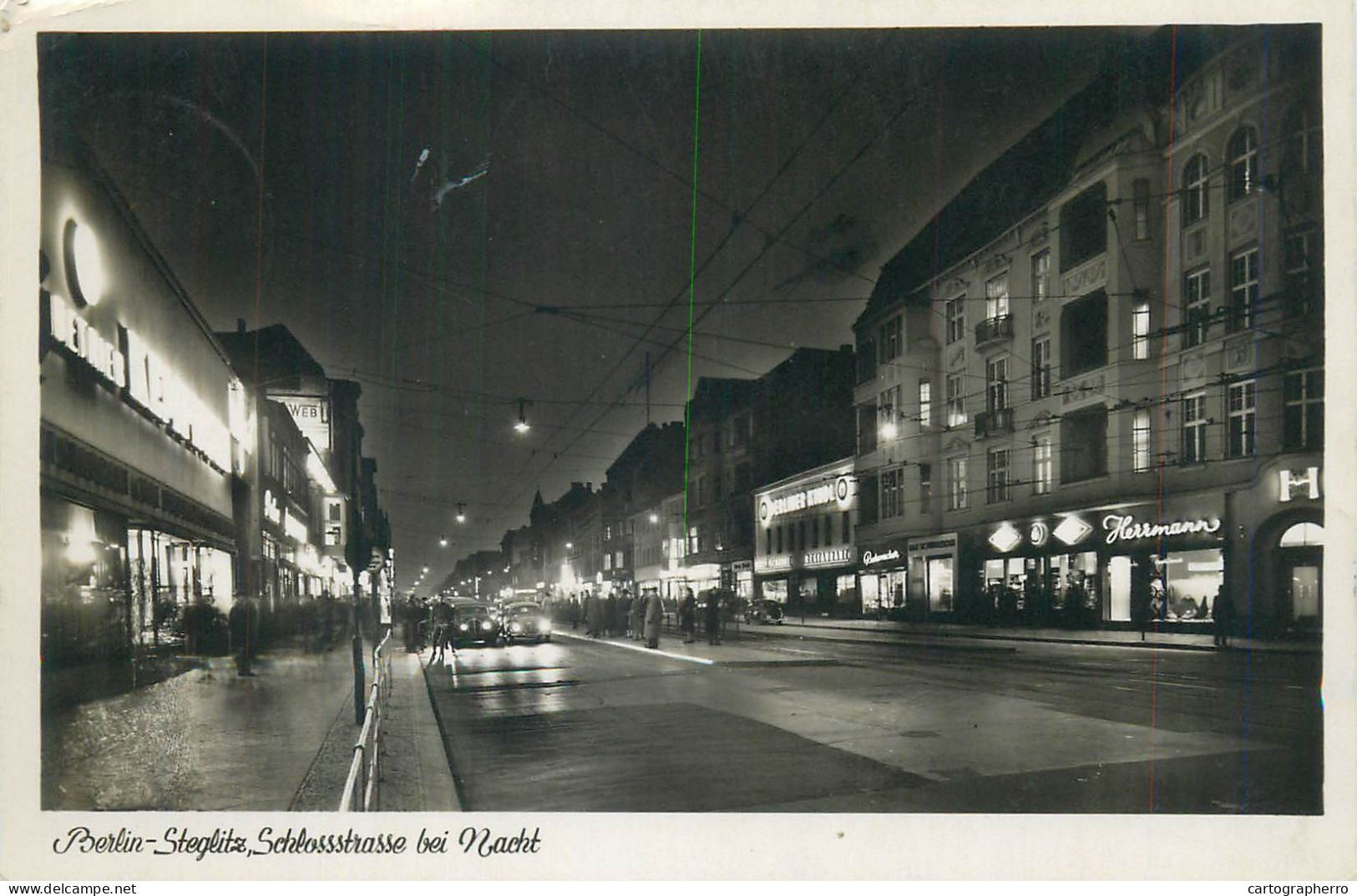 Germany Berlin Steglitz Schlossstrasse Bei Nacht - Steglitz