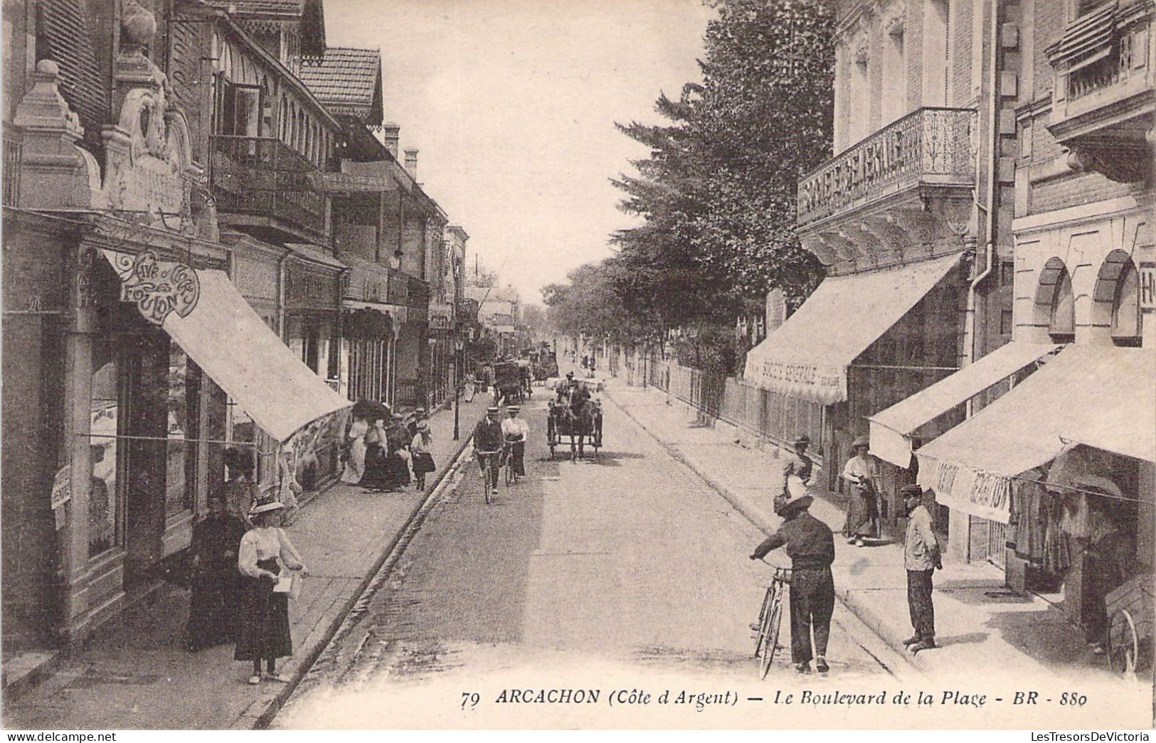 FRANCE - 33 - ARCACHON - Le Boulevard De La Plage - BR 880 - Cartes Postales Anciennes - Arcachon