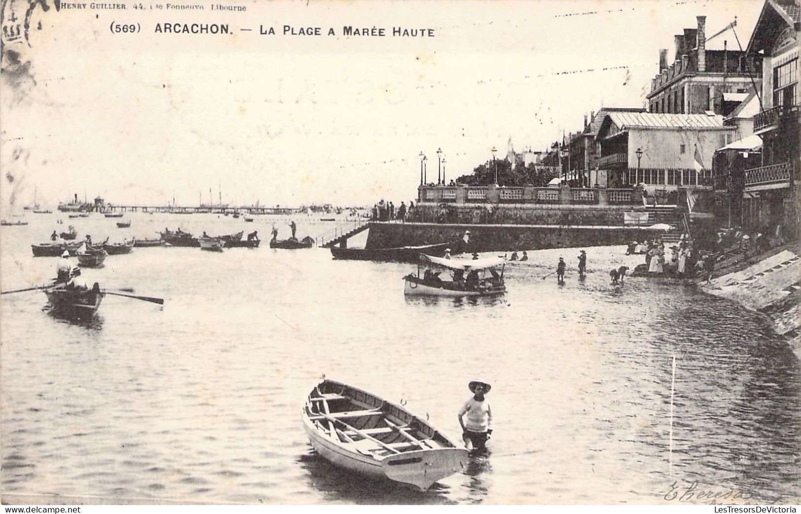 FRANCE - 33 - ARCACHON - La Plage à Marée Haute - Cartes Postales Anciennes - Arcachon