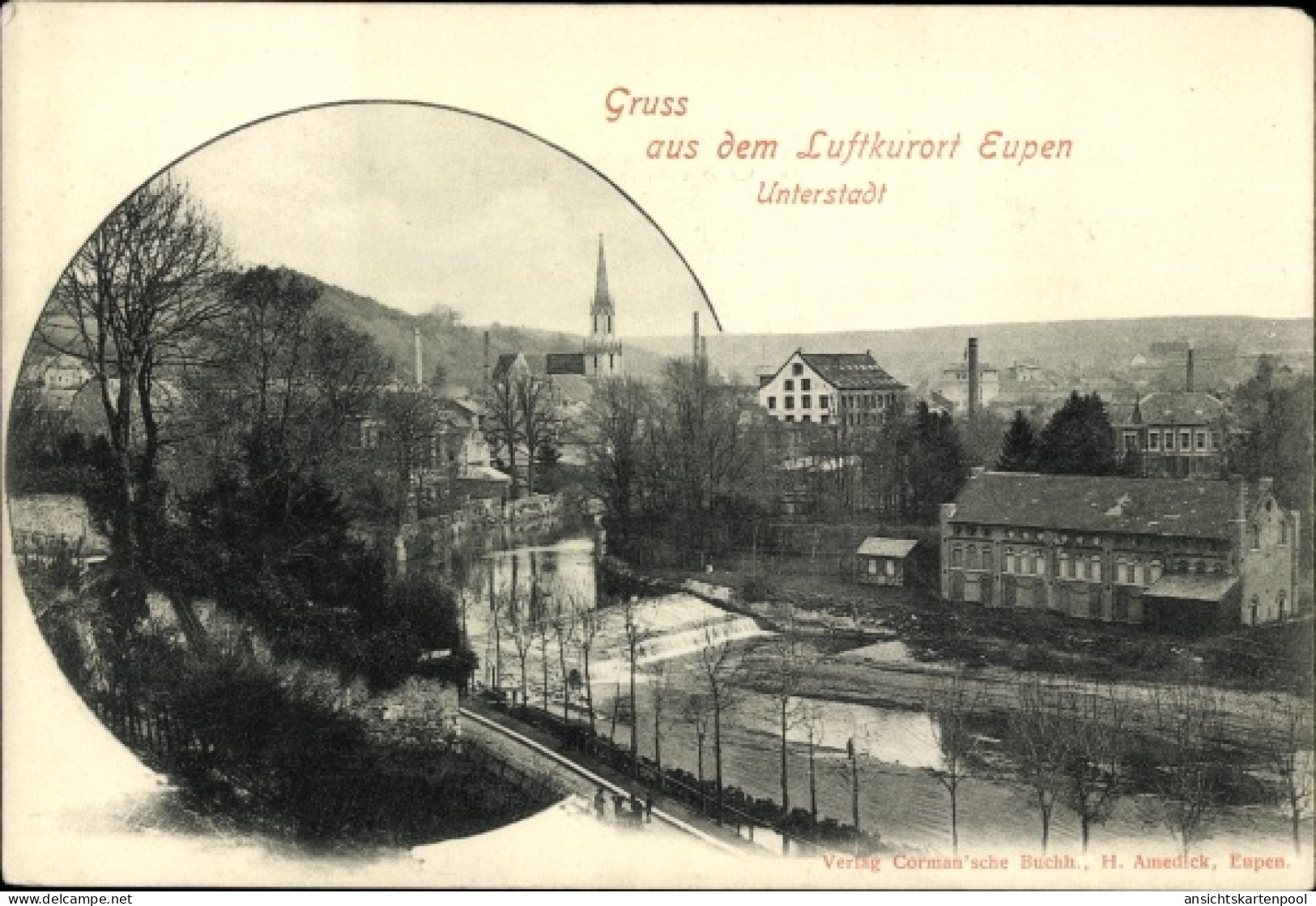 CPA Eupen Wallonien Lüttich, Unterstadt - Other & Unclassified