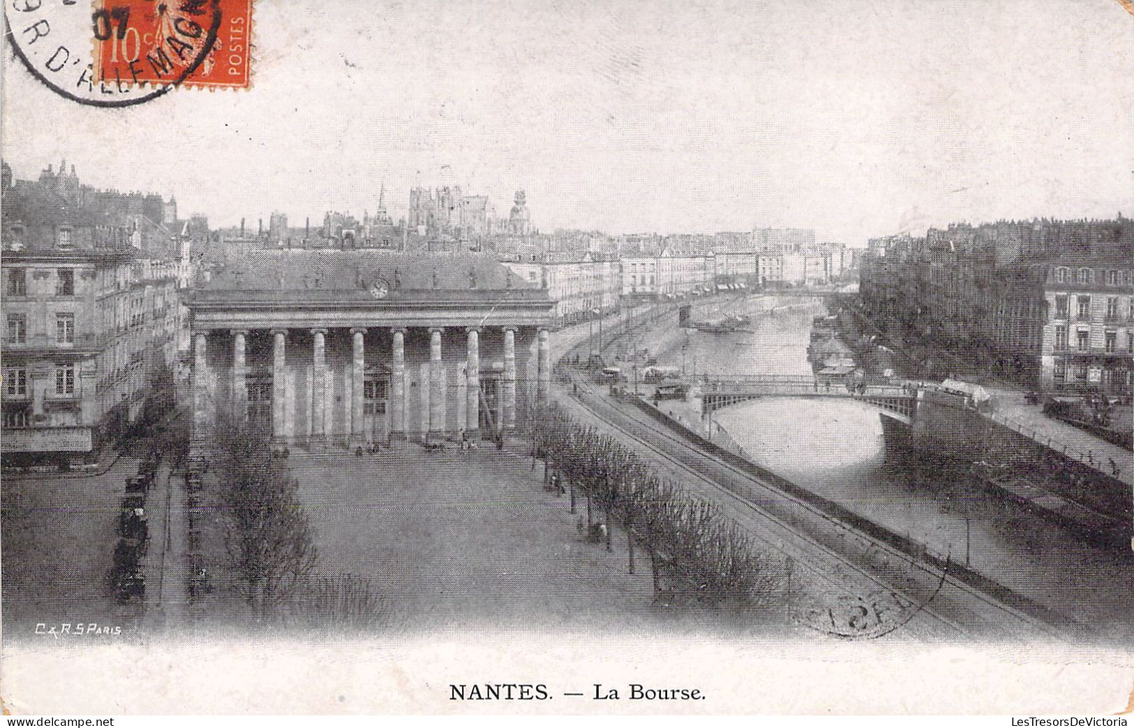 FRANCE - 44 - NANTES - La Bourse - Chocolat Salavin Paris - Cartes Postales Anciennes - Nantes