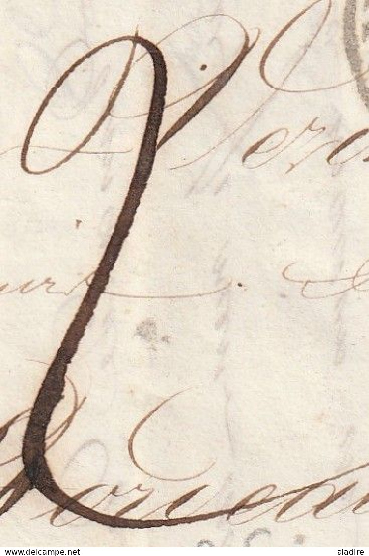 1839 - Lettre Pliée Avec Correspondance De Libourne, Grand Cachet Vers Bordeaux, Petit Cachet En Arrivée - 1801-1848: Precursors XIX