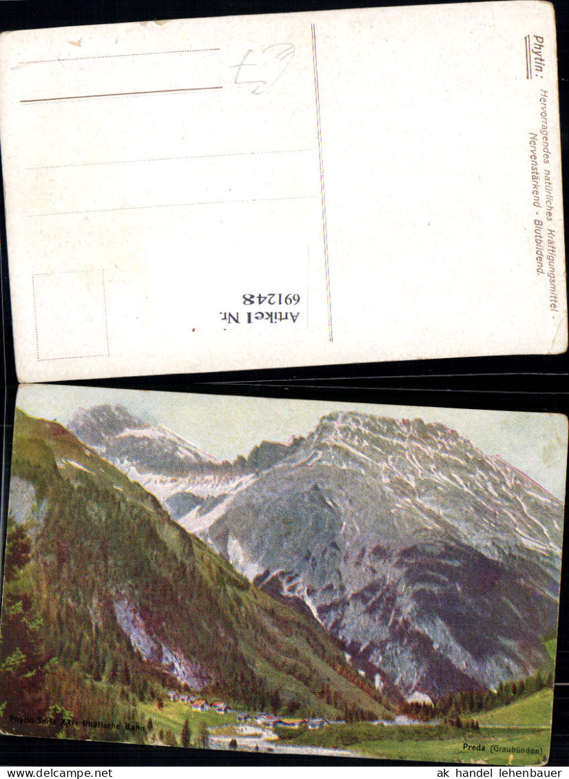 691248 Preda Graubünden Bergün Filisur Bergün Bravuogn Albula - Bergün/Bravuogn