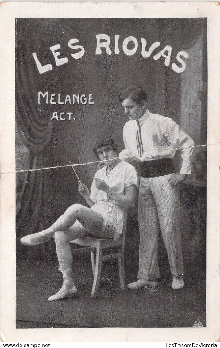 CIRQUE - Les RIOVAS - Melange Act - Etat - Cartes Postales Anciennes - Circus