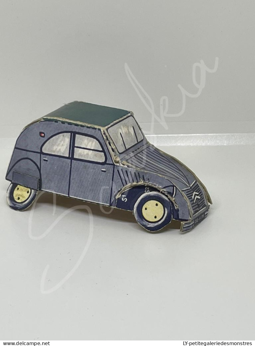 #OB73 - Maquette Citroën 2 CV Type A AZ ? Année 40 - Jouet Carton Maquette - Kartonmodellbau  / Lasercut