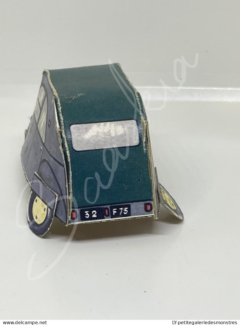 #OB73 - Maquette Citroën 2 CV Type A AZ ? Année 40 - Jouet Carton Maquette - Kartonmodellbau  / Lasercut