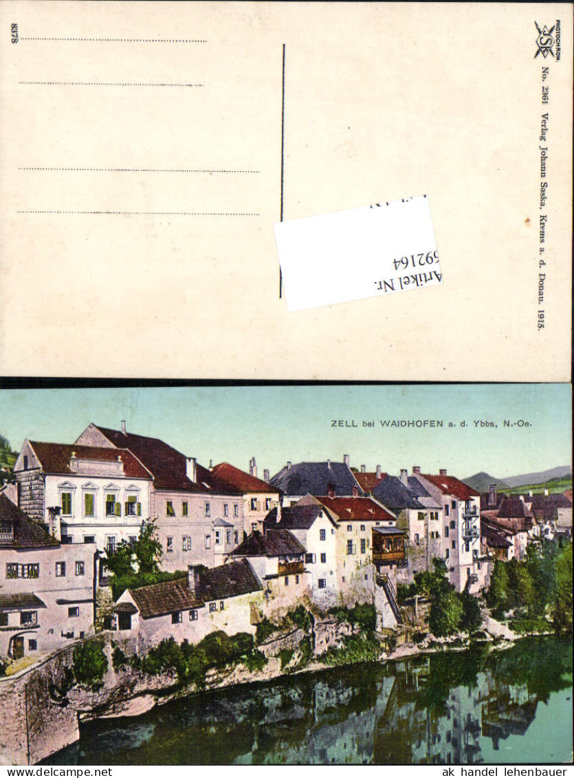 692164 Zell Bei Waidhofen An Der Ybbs 1915 - Waidhofen An Der Ybbs