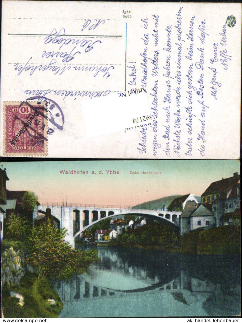 692174 Zell Bei Waidhofen An Der Ybbs Brücke Boot - Waidhofen An Der Ybbs