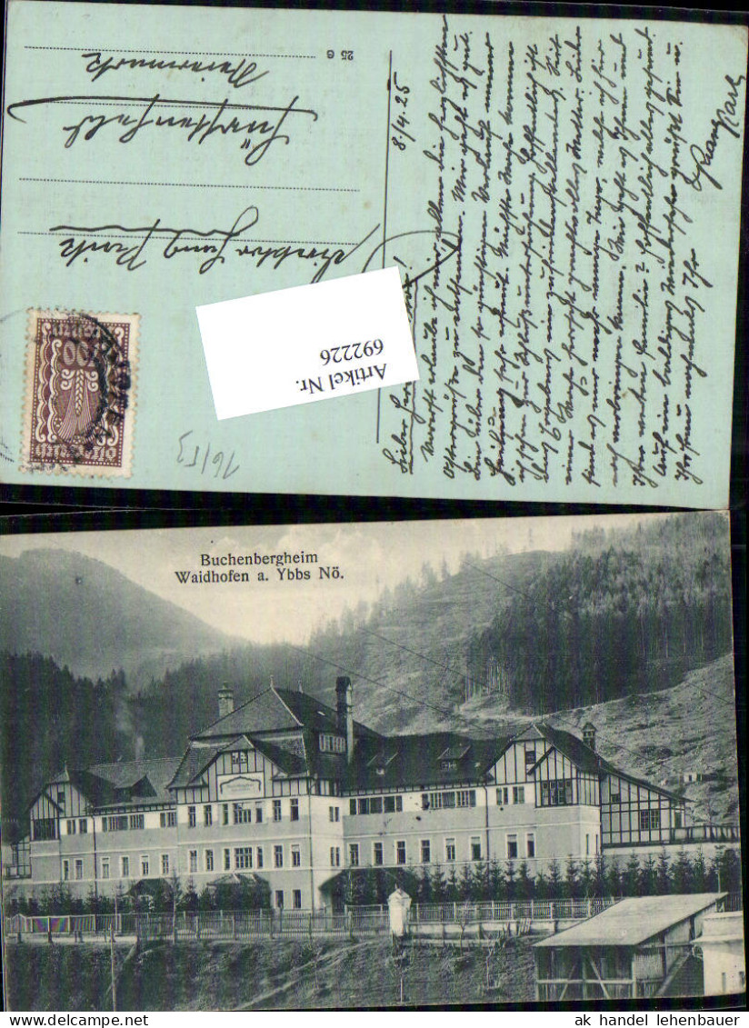 692226 Waidhofen An Der Ybbs Buchenbergheim 1925 - Waidhofen An Der Ybbs