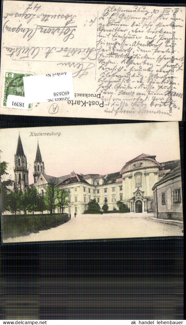 692658 Klosterneuburg Partie Um 1910 - Klosterneuburg