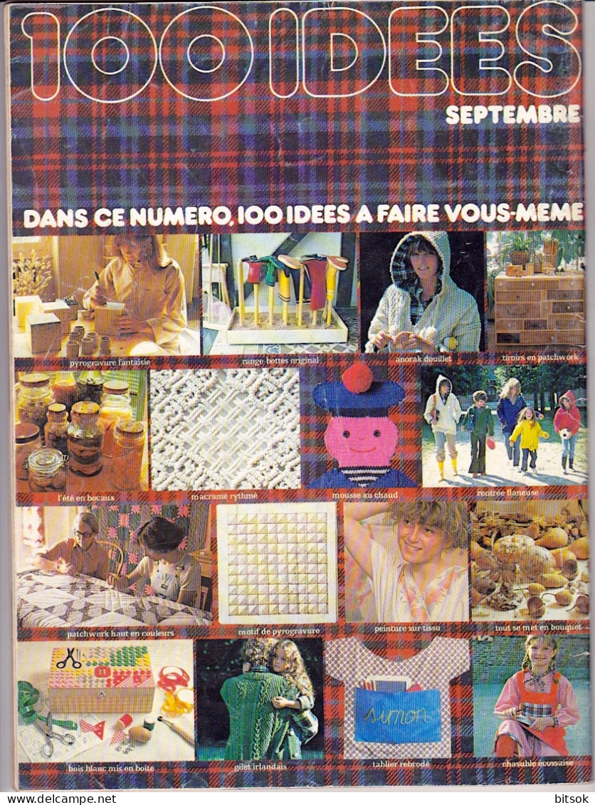 Magazine 100 Idées N° 35 Septembre 1976 - Complet (avec à L'intérieur : "Savoir Faire - Sans Panique") - Casa & Decorazione