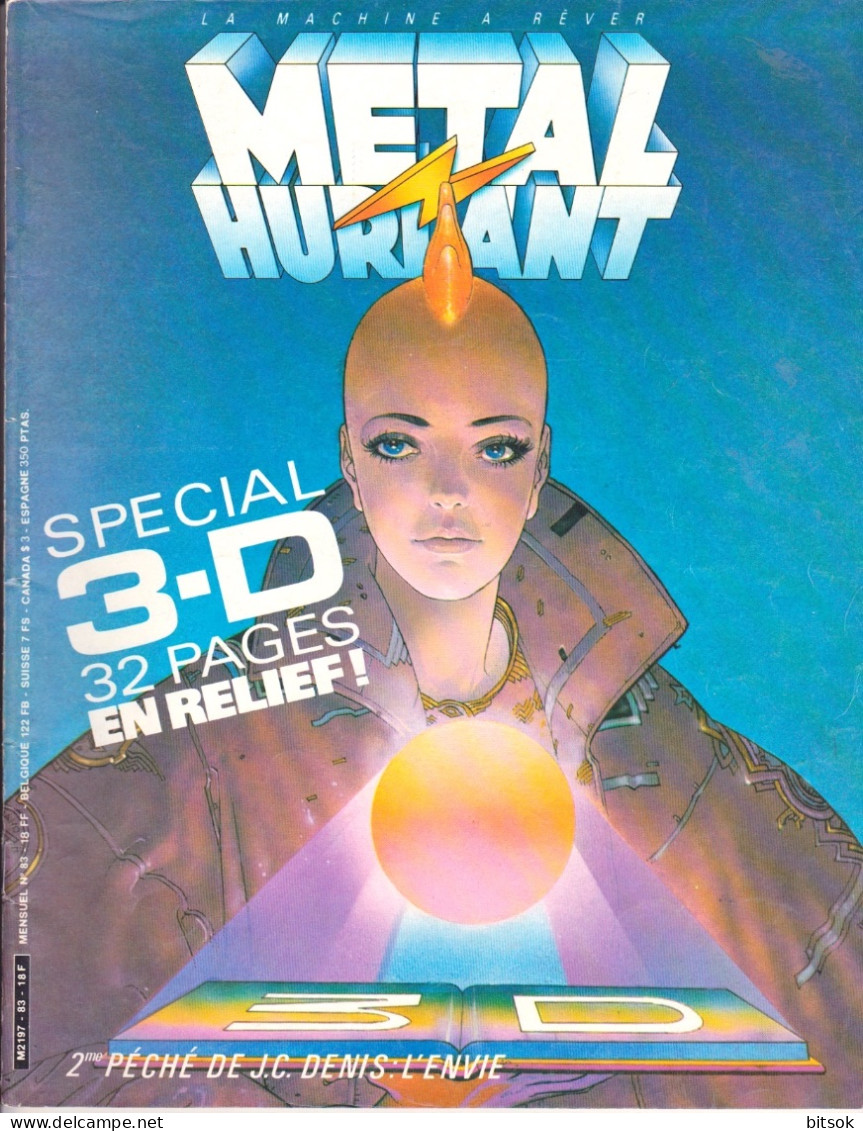 Métal Hurlant  N° 83   Janvier 1983 - Complet  TBE - Métal Hurlant