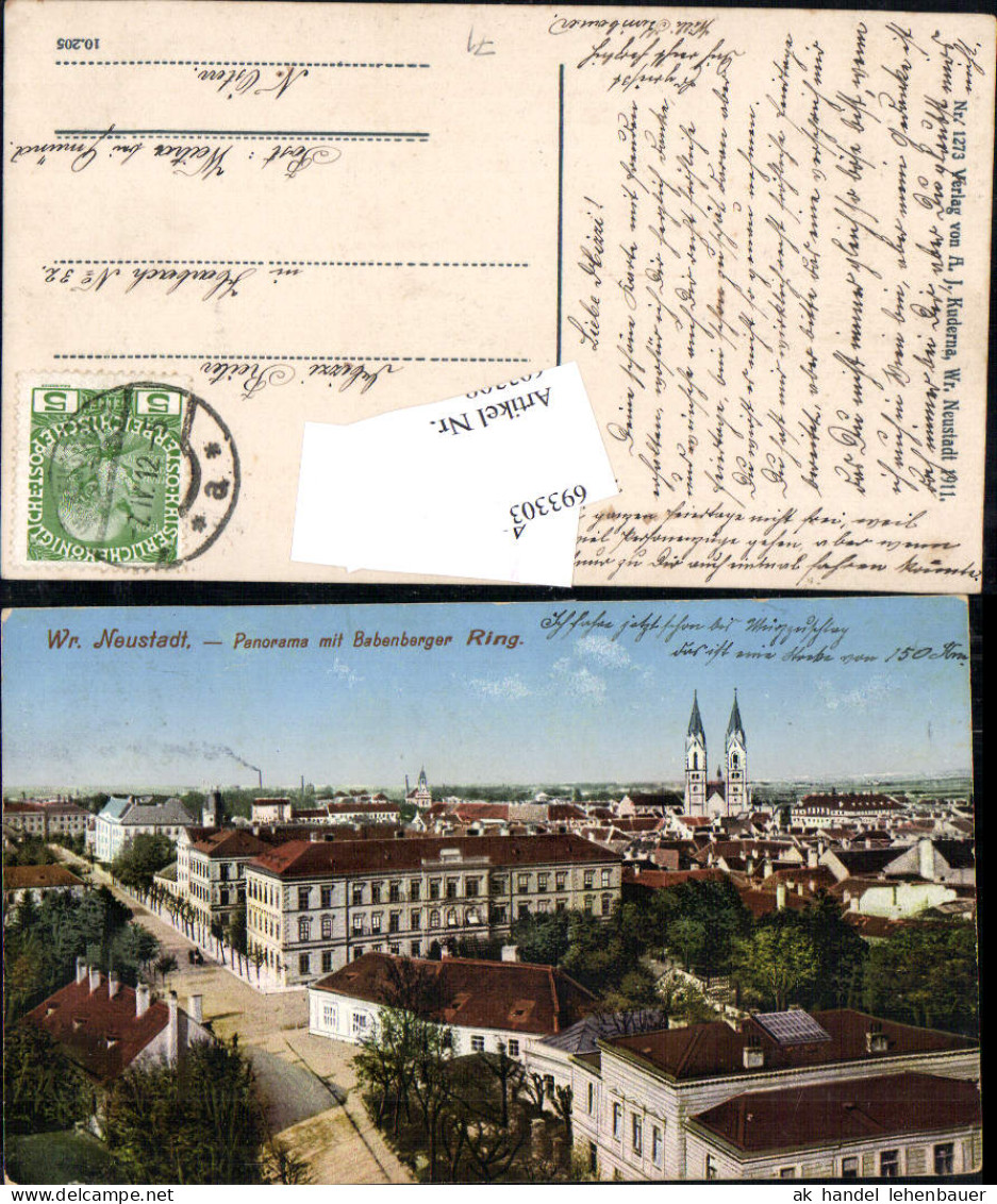 693303 Wiener Neustadt Babenberger Ring Gel Harbach Weitra Gmünd - Wiener Neustadt