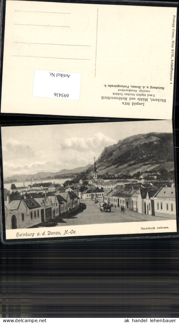 Tolle Künstler AK Hainburg An Der Donau Leopold Ott`s Bäckerei Mühle Pub Josef Prokopp - Hainburg