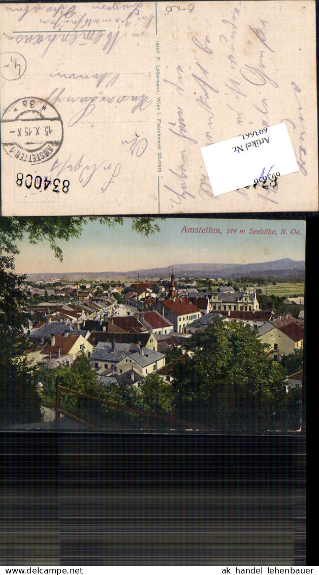 693661 Amstetten 1915 Feldpost Gel Memenhausen Aichen Günzburg - Amstetten