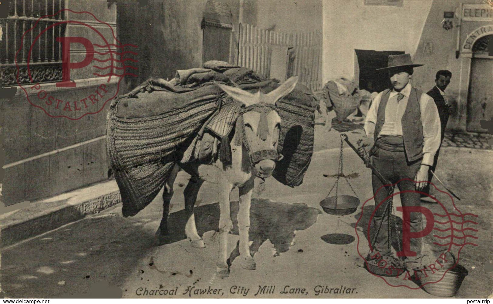 GIBRALTAR. Charcoal Hawker - City Mill Lane - Gibraltar