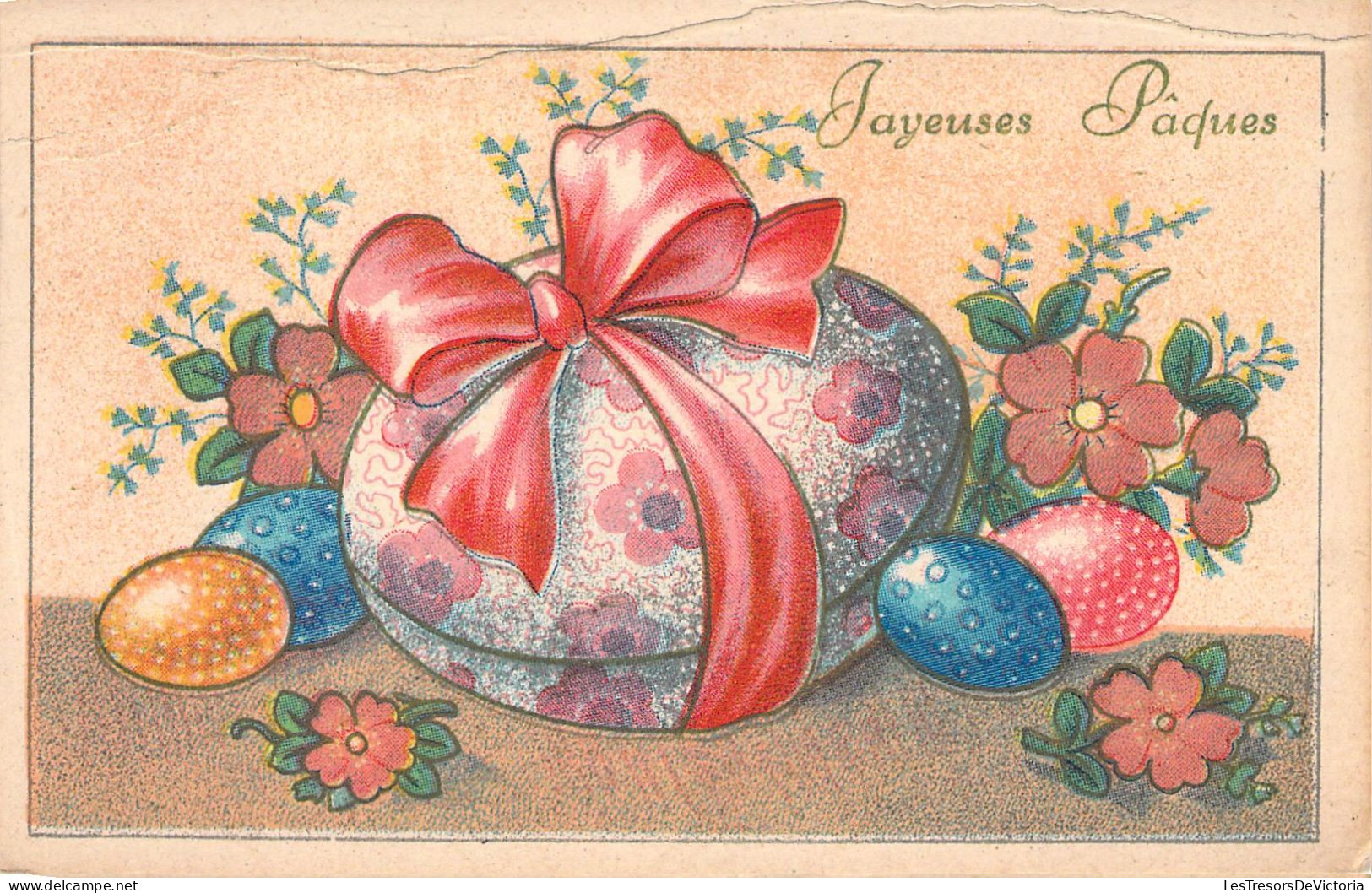 Pâques - Illustration D'oeuf De Pâques - Cartes Postales Anciennes - Pâques