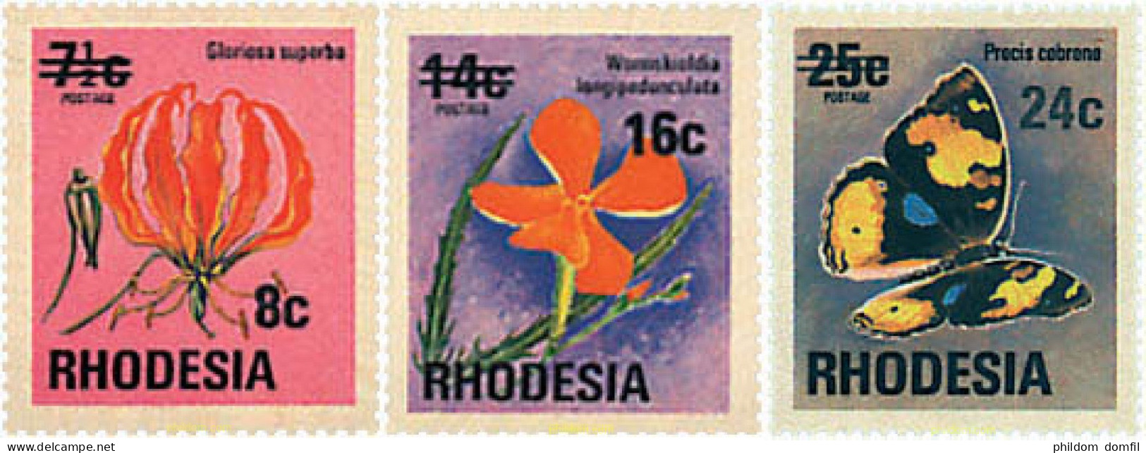 93841 MNH RODESIA 1976 FAUNA Y FLORA - Spiders
