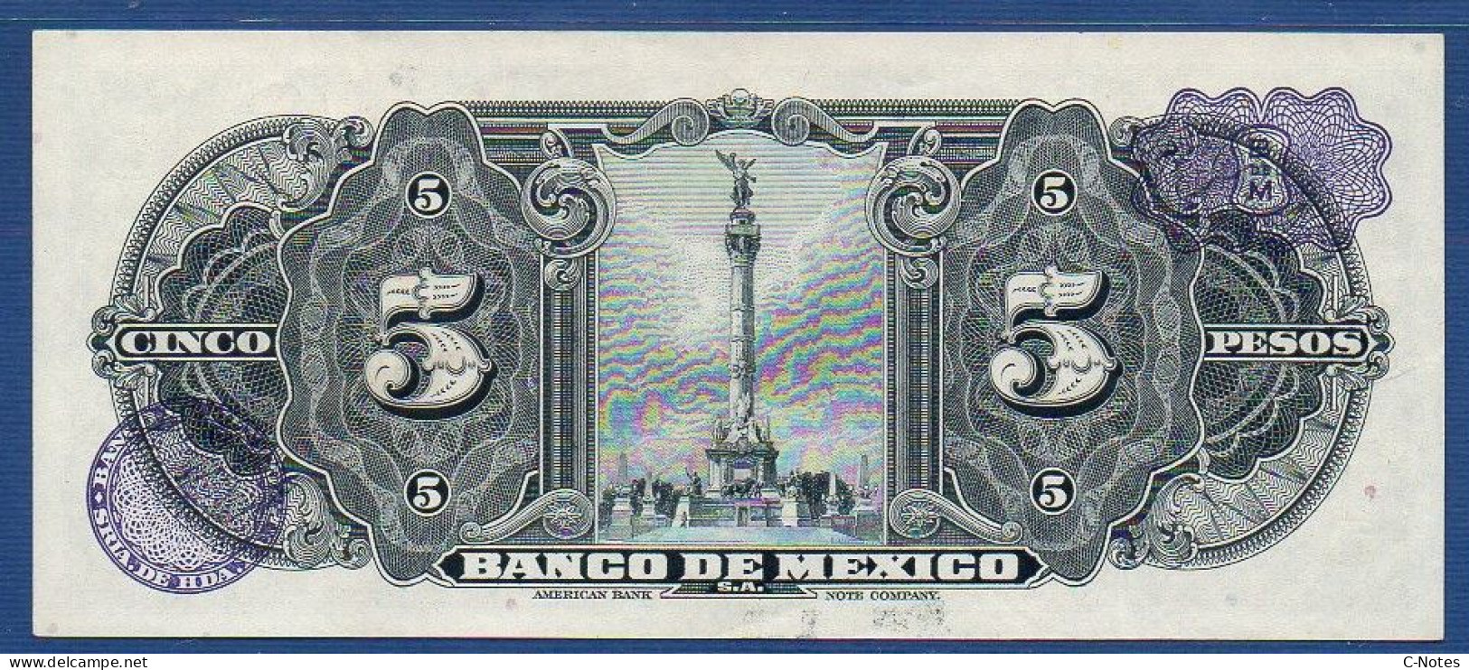 MEXICO - P. 57a – 5 Pesos 19-01-1953 XF, S/n DN J834628 - Mexico