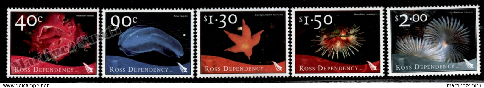 Nouvelle Zelande  New Zealand Ross Dependency 2003 Yvert 90-94, Sea Fauna - MNH - Nuevos