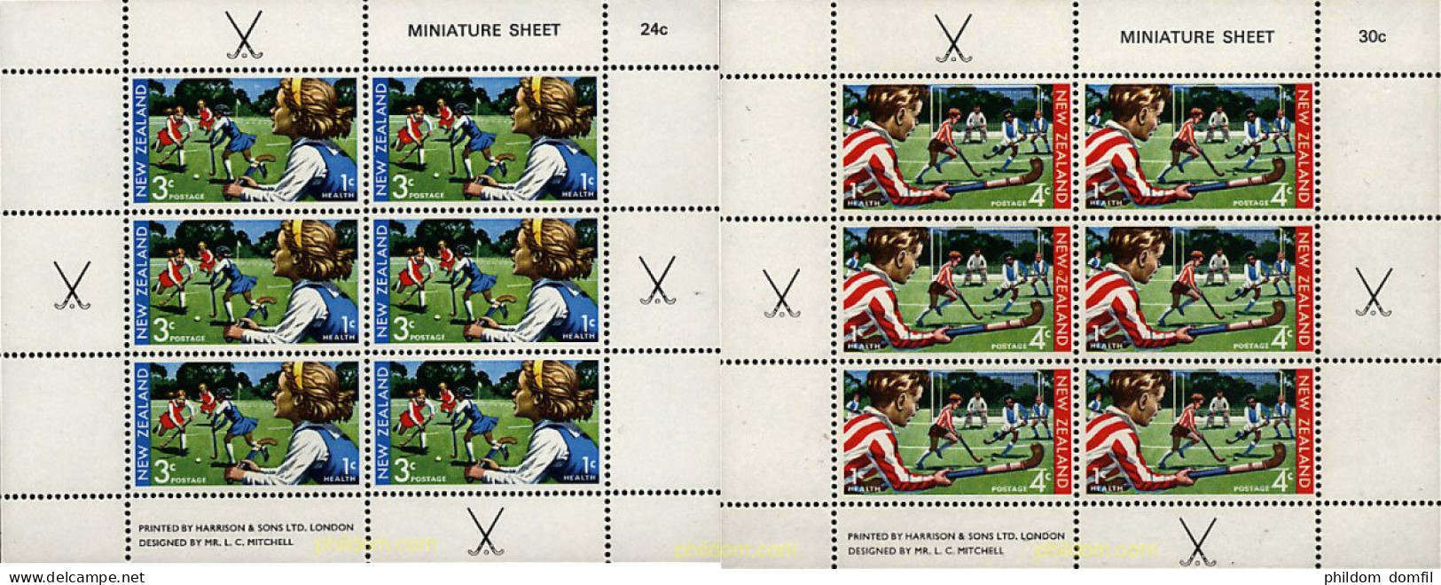 173432 MNH NUEVA ZELANDA 1971 HOCKEY SOBRE HIERBA. - Hockey (Veld)