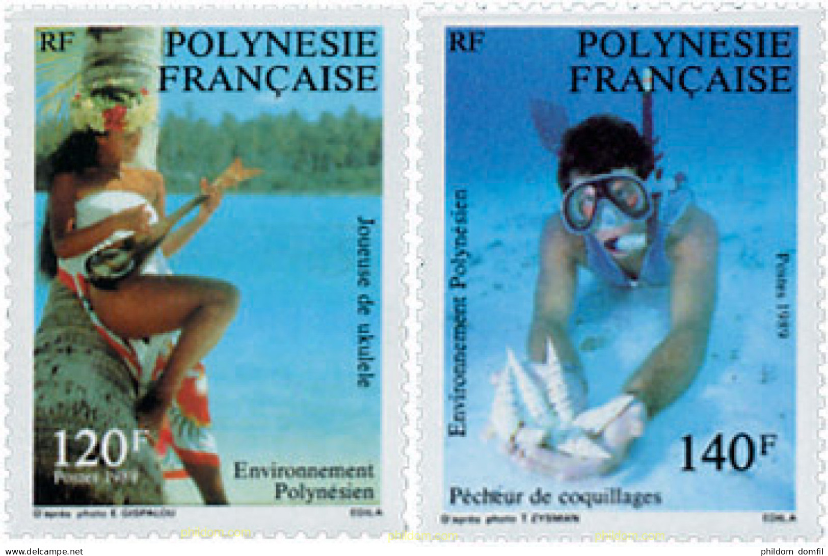 43627 MNH POLINESIA FRANCESA 1989 ENTORNO POLINESIO - Nuovi