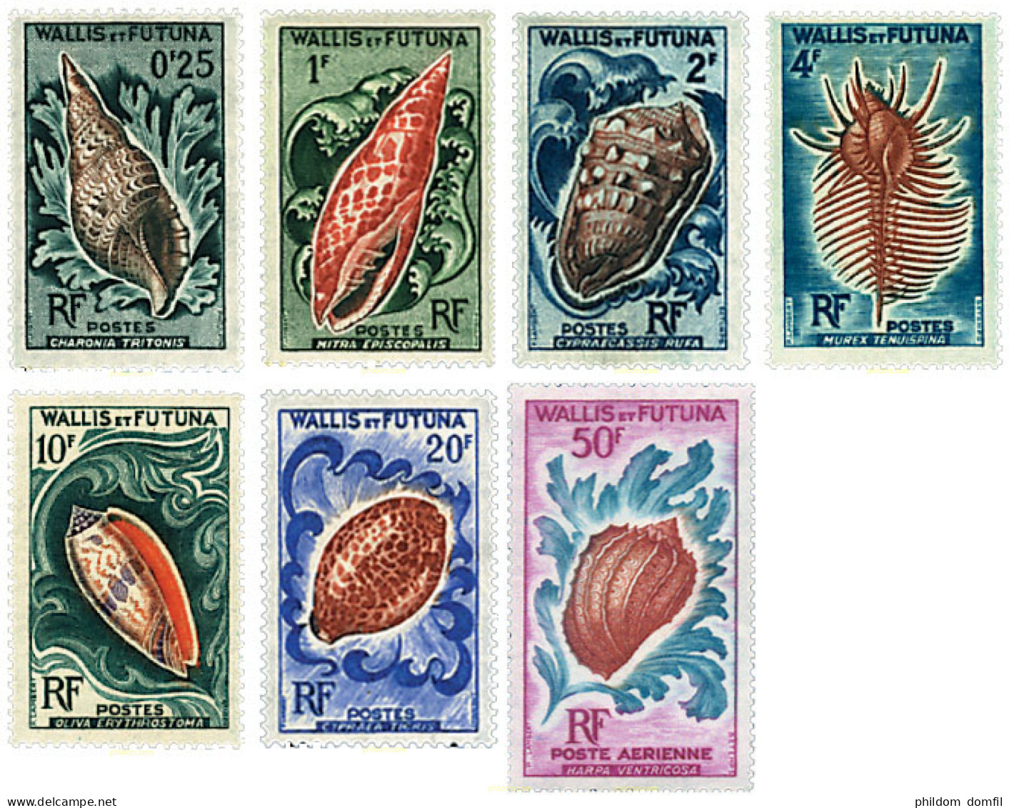 619721 MNH WALLIS Y FUTUNA 1962 CONCHAS - Nuevos