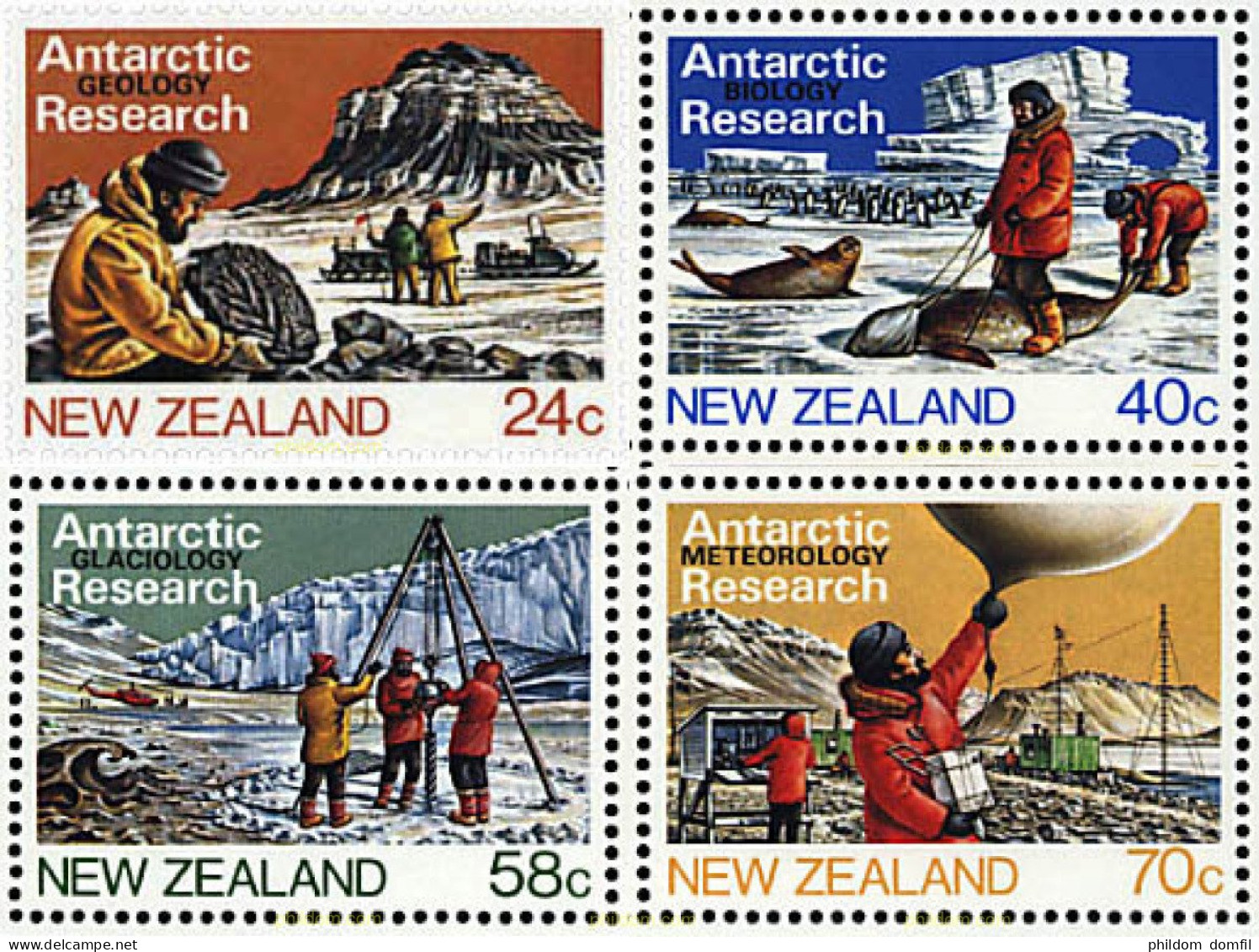 45447 MNH NUEVA ZELANDA 1984 INVESTIGACION EN LA ANTARTIDA - Fossiles