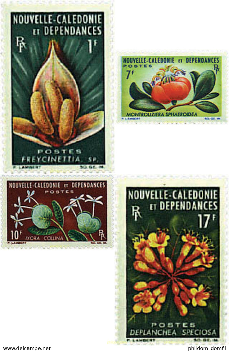 267123 MNH NUEVA CALEDONIA 1964 FLORES - Autres & Non Classés