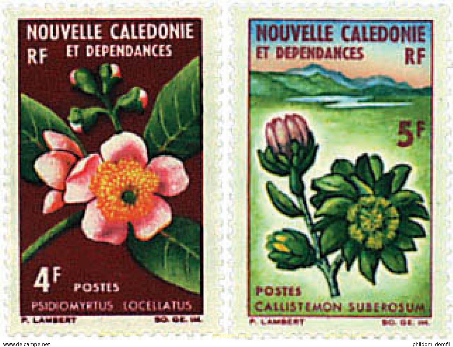 267284 MNH NUEVA CALEDONIA 1964 FLORES - Autres & Non Classés