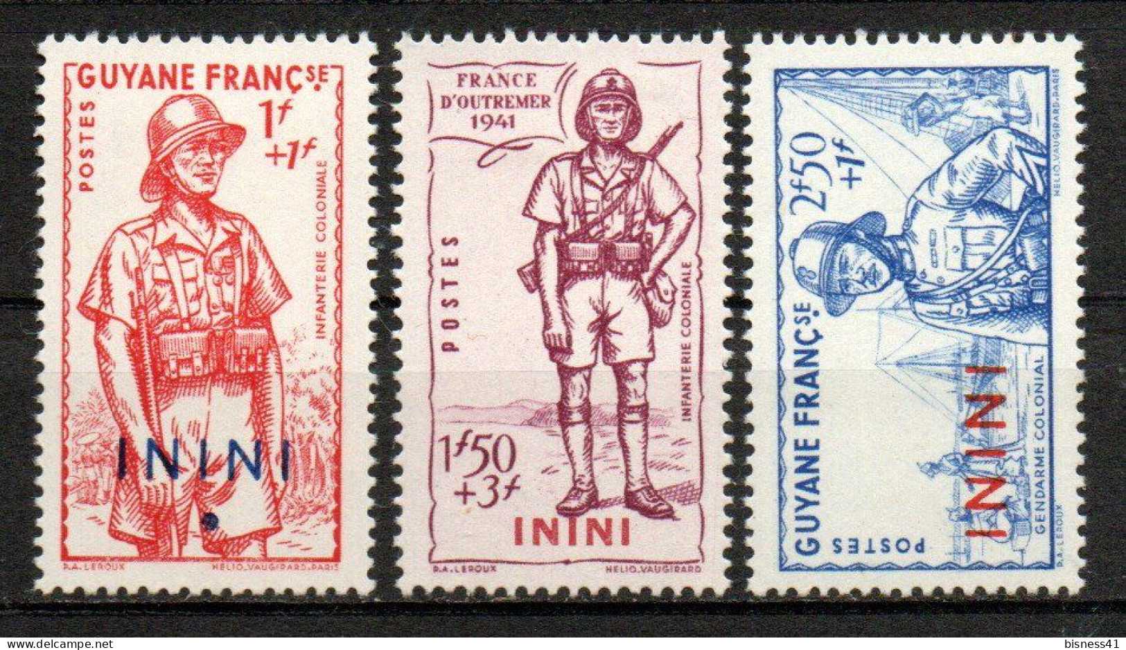 Col33 Colonie Inini N° 48 à 50 Neuf X MH  Cote : 7,50€ - Unused Stamps