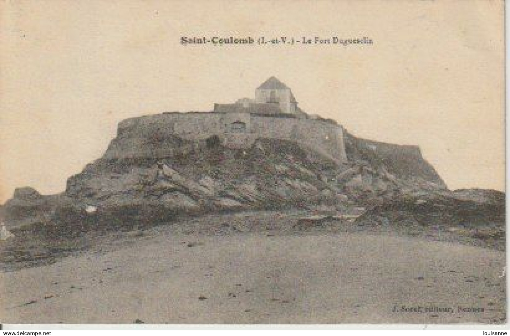 SAINT  - COULOMB  ( 35 )    LE  FORT  DUGUESLIN  - C P A   ( 23 / 3 / 189  ) - Saint-Coulomb