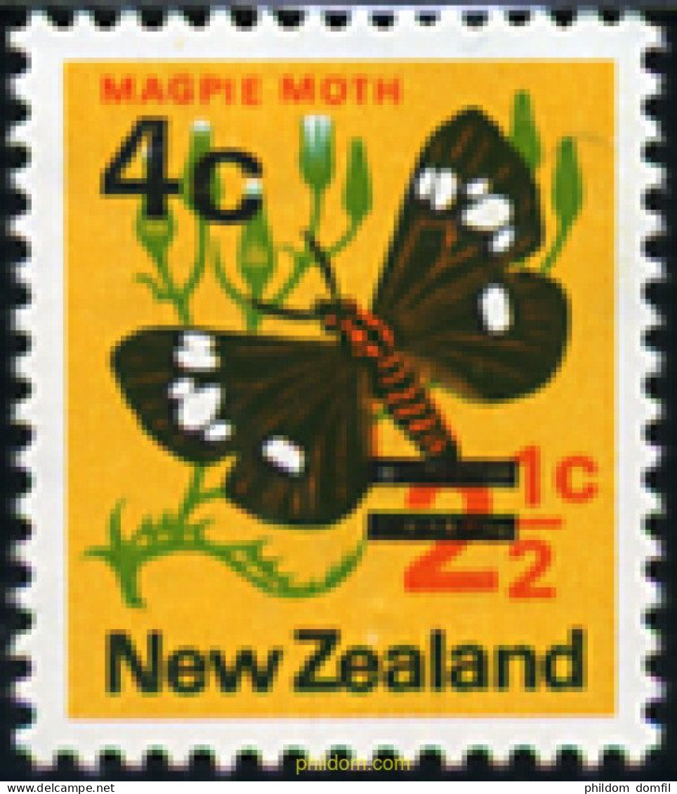 76700 MNH NUEVA ZELANDA 1971 MARIPOSA - Araignées