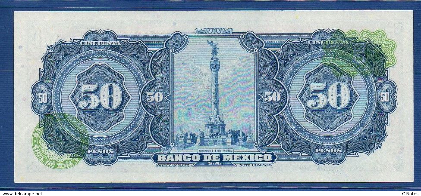 MEXICO - P. 49u – 50 Pesos 1972 UNC, S/n BOA W4279084 - Mexico