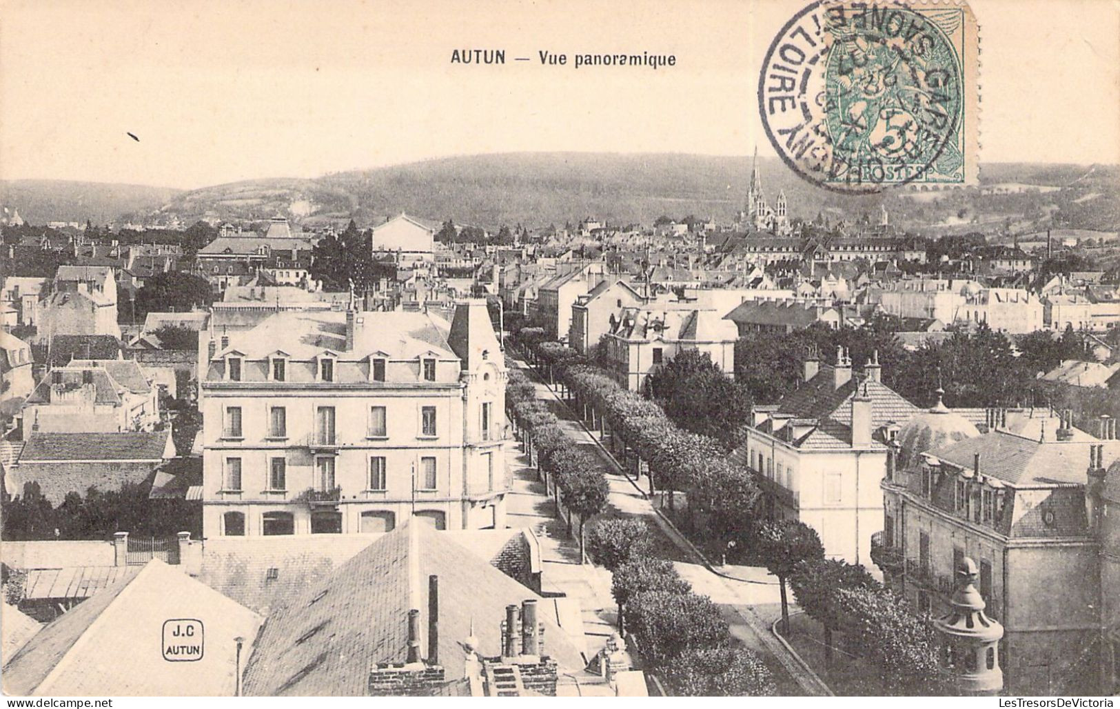 FRANCE - 71 - AUTUN - Vue Panoramique - Cartes Postales Anciennes - Autun