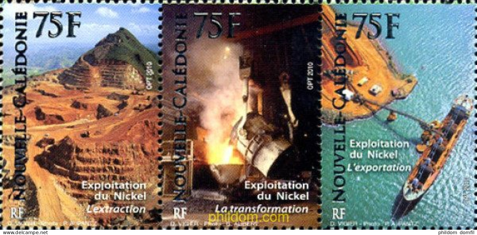 260727 MNH NUEVA CALEDONIA 2010 EXPLOTACION DEL NIQUEL - Autres & Non Classés