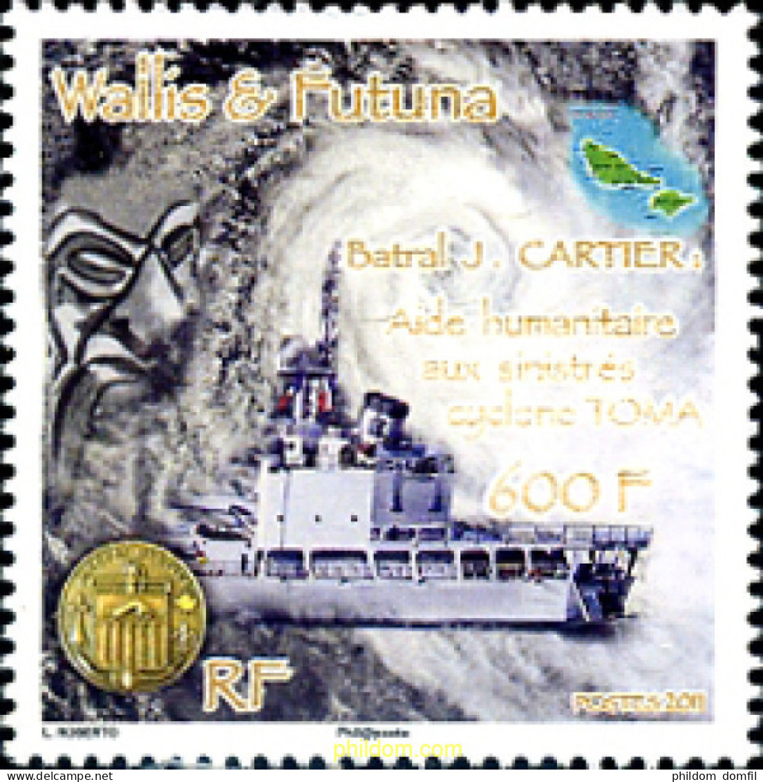 263197 MNH WALLIS Y FUTUNA 2011 TRANSPORTE HUMANITARIO PARA LOS SINIESTROS DE LOS CICLONES - Ungebraucht