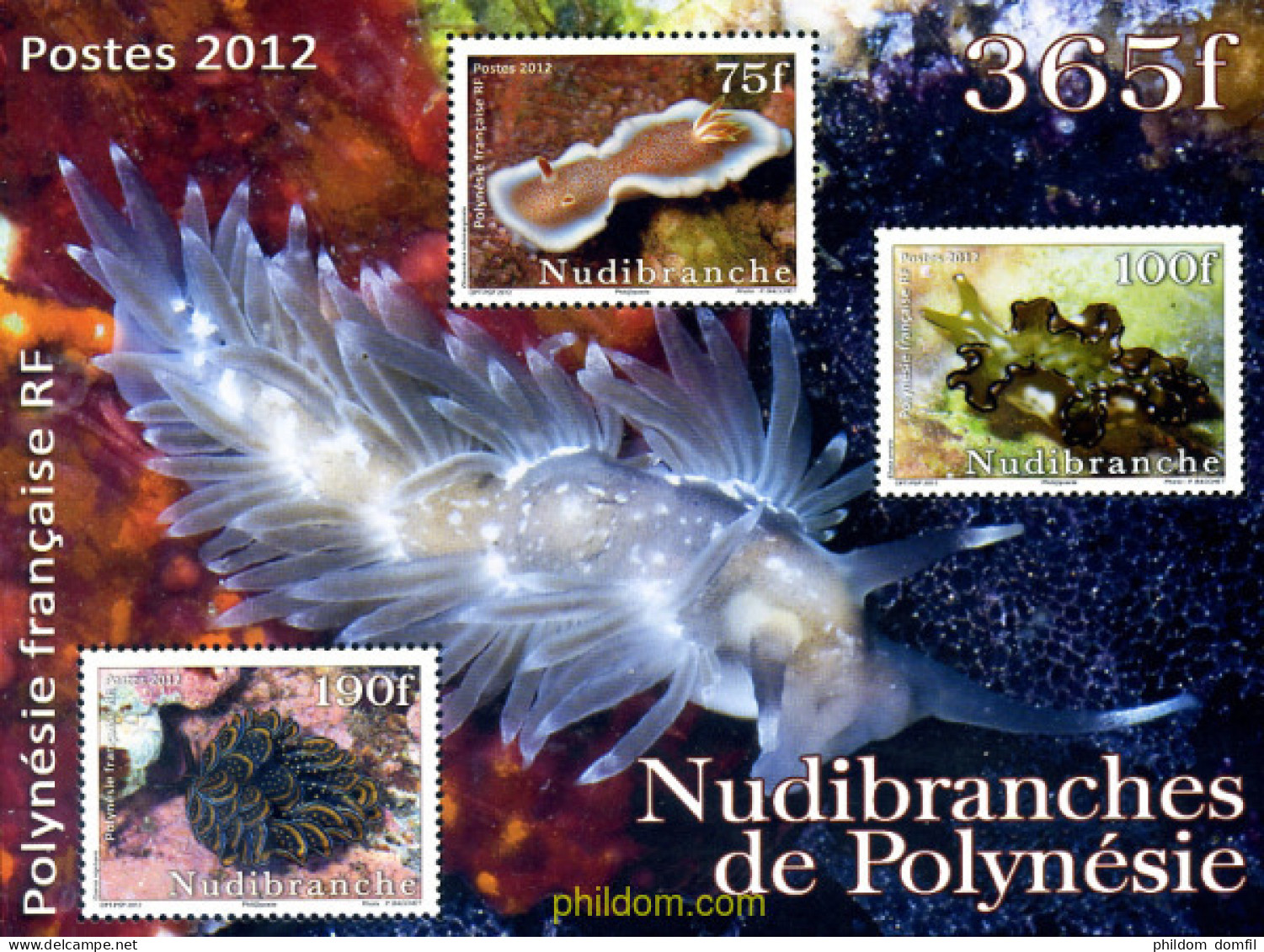 293469 MNH POLINESIA FRANCESA 2012 NUDIBRANCHES DE POLINESIA - Neufs