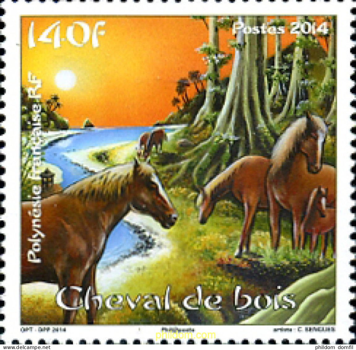 317847 MNH POLINESIA FRANCESA 2014 CABALLO - Neufs